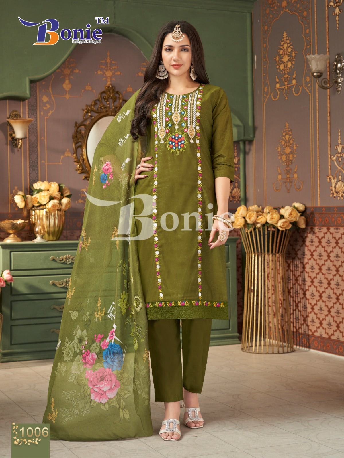 Farah Vol 1 Bonie Roman Readymade Pant Style Suits Manufacturer Gujarat