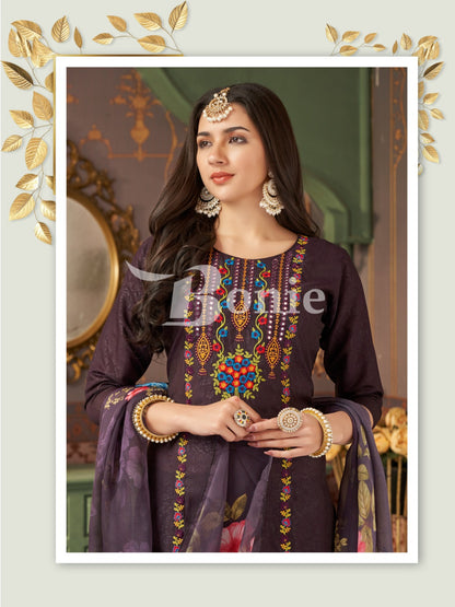 Farah Vol 1 Bonie Roman Readymade Pant Style Suits Manufacturer Gujarat