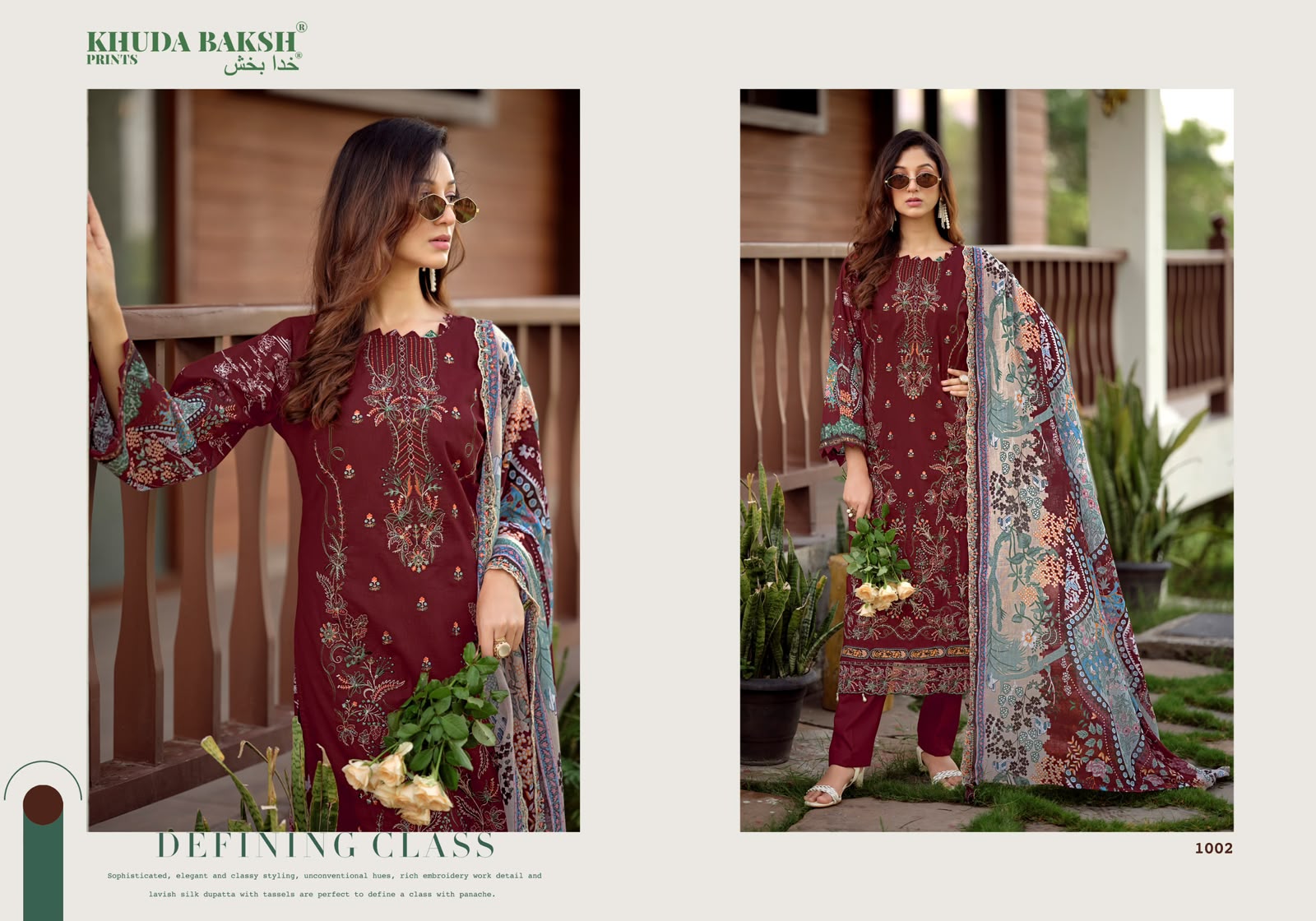 Farah Vol 2 Khuda Baksh Prints Lawn Cotton Karachi Salwar Suits Manufacturer Gujarat
