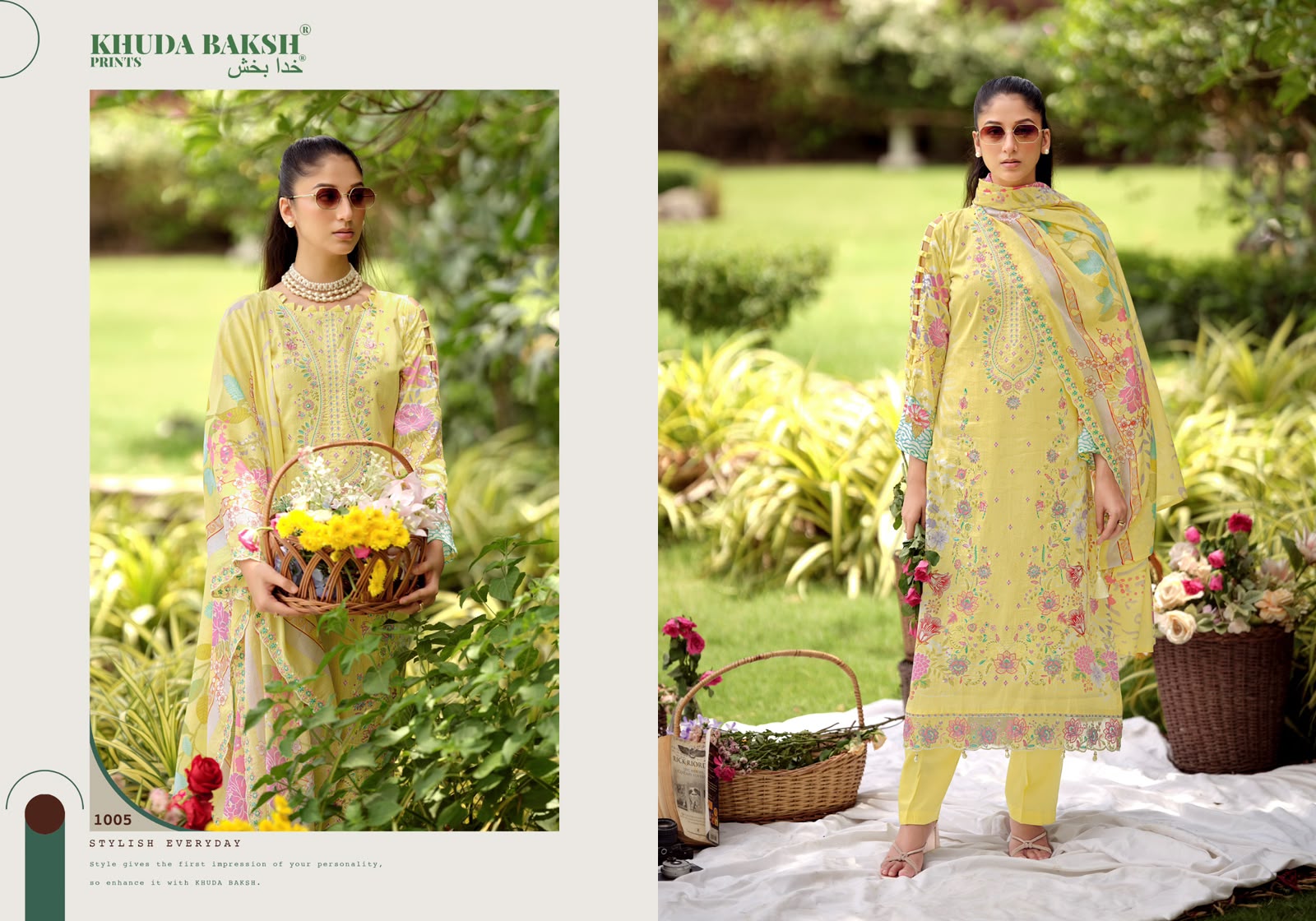 Farah Vol 2 Khuda Baksh Prints Lawn Cotton Karachi Salwar Suits Manufacturer Gujarat