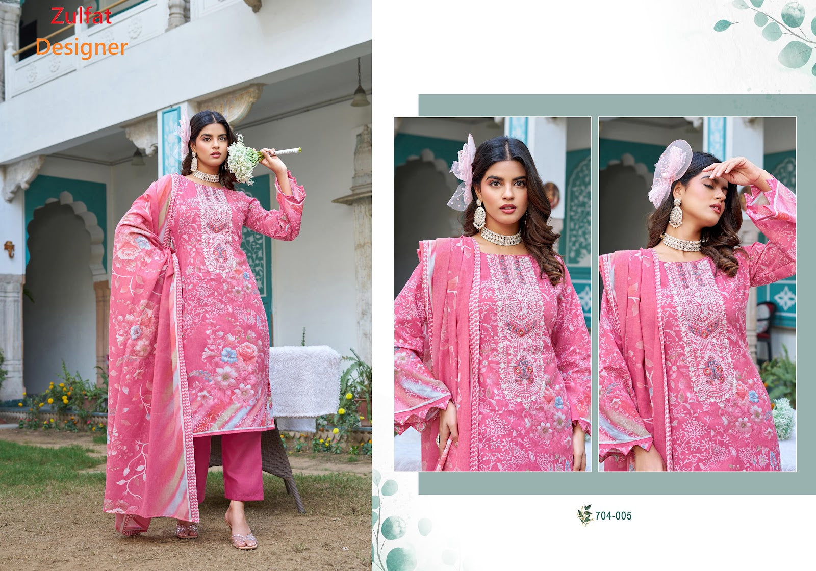 Farah Vol 2 Zulfat Designer Cotton Karachi Salwar Suits Wholesaler