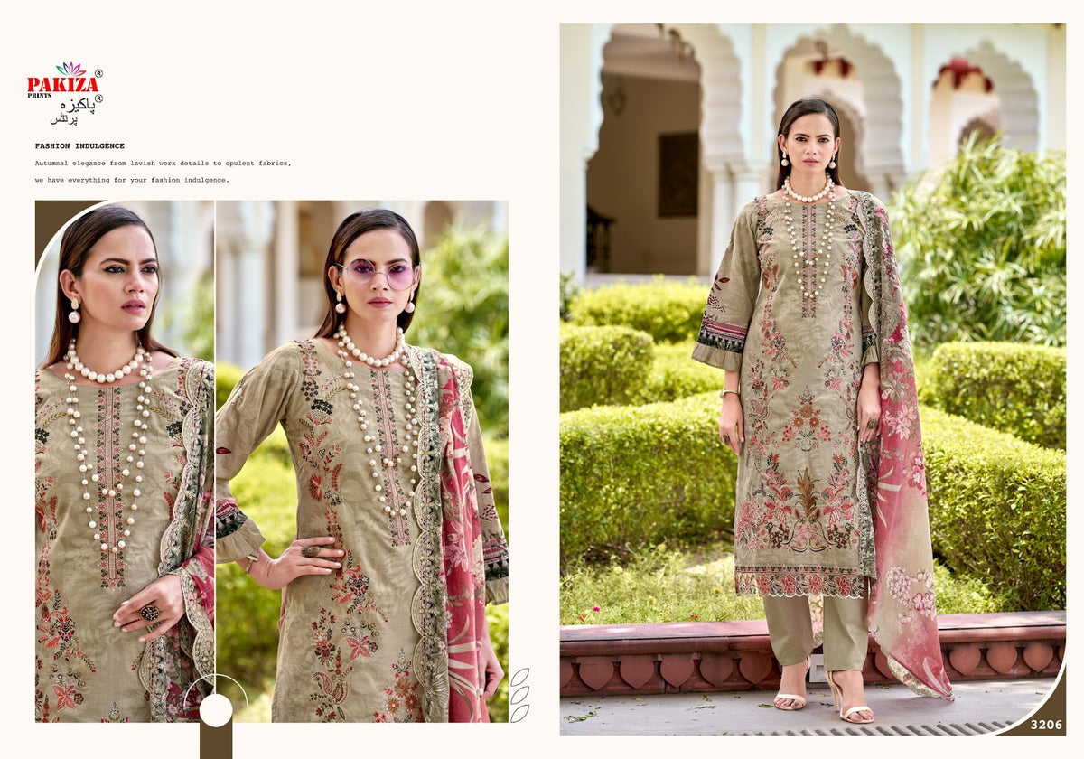 Farah Vol 32 Pakiza Prints Lawn Cotton Karachi Salwar Suits Manufacturer Gujarat