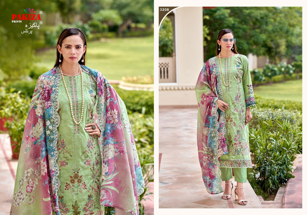 Farah Vol 32 Pakiza Prints Lawn Cotton Karachi Salwar Suits Manufacturer Gujarat