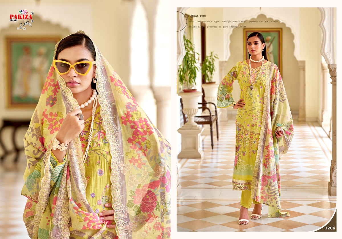 Farah Vol 32 Pakiza Prints Lawn Cotton Karachi Salwar Suits Manufacturer Gujarat