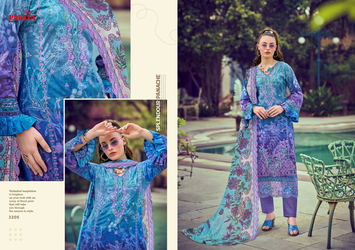 Farah Vol 32 Pakiza Prints Lawn Cotton Karachi Salwar Suits Manufacturer Gujarat