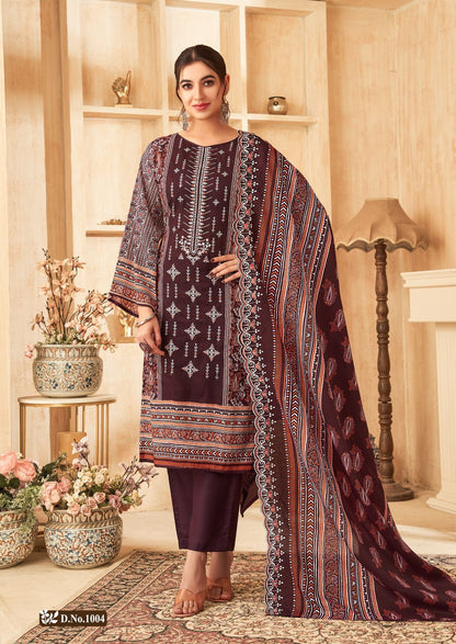 Farasha Gul Ahmed Pure Cotton Pakistani Salwar Suits Manufacturer Gujarat