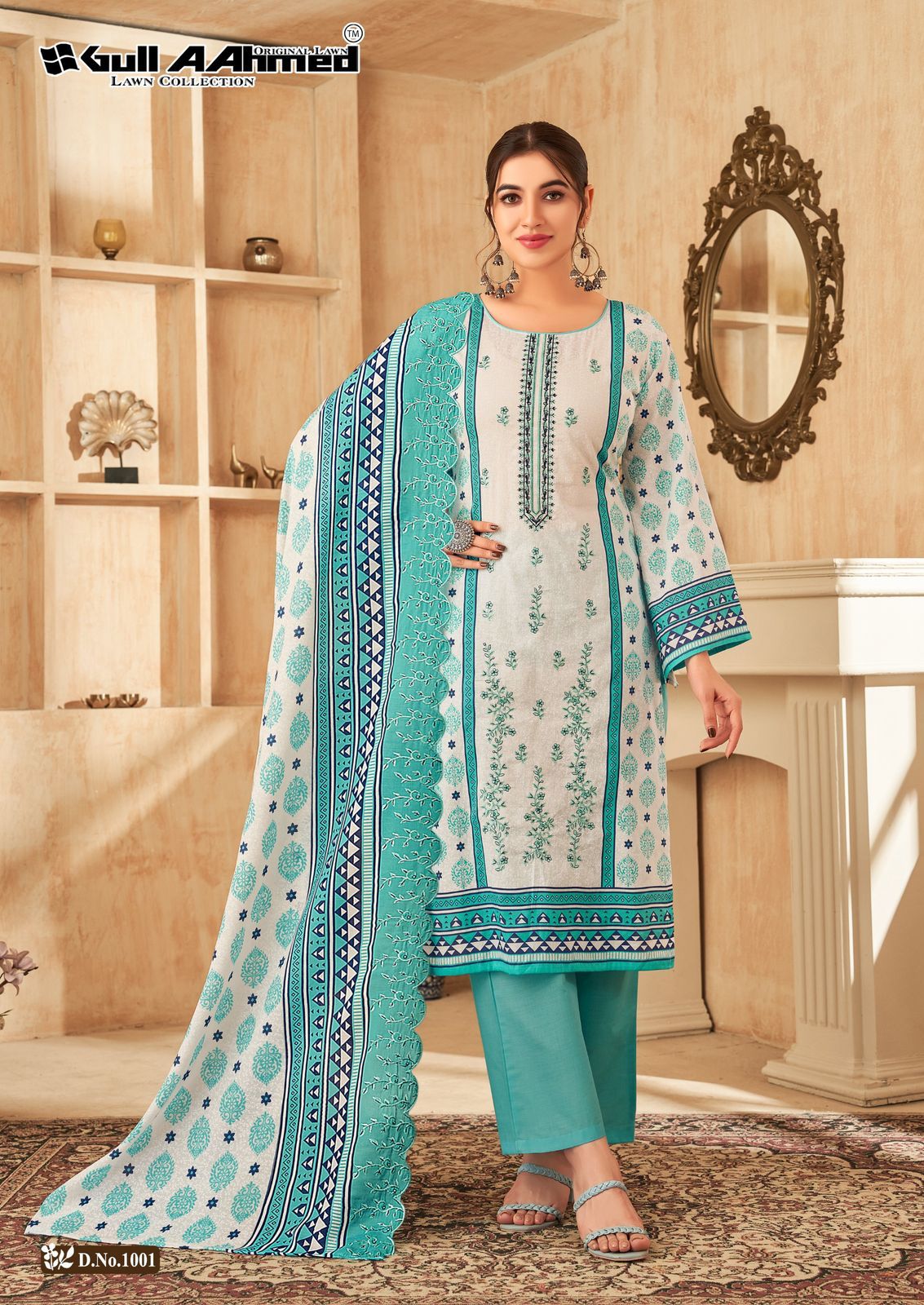 Farasha Gul Ahmed Pure Cotton Pakistani Salwar Suits Manufacturer Gujarat