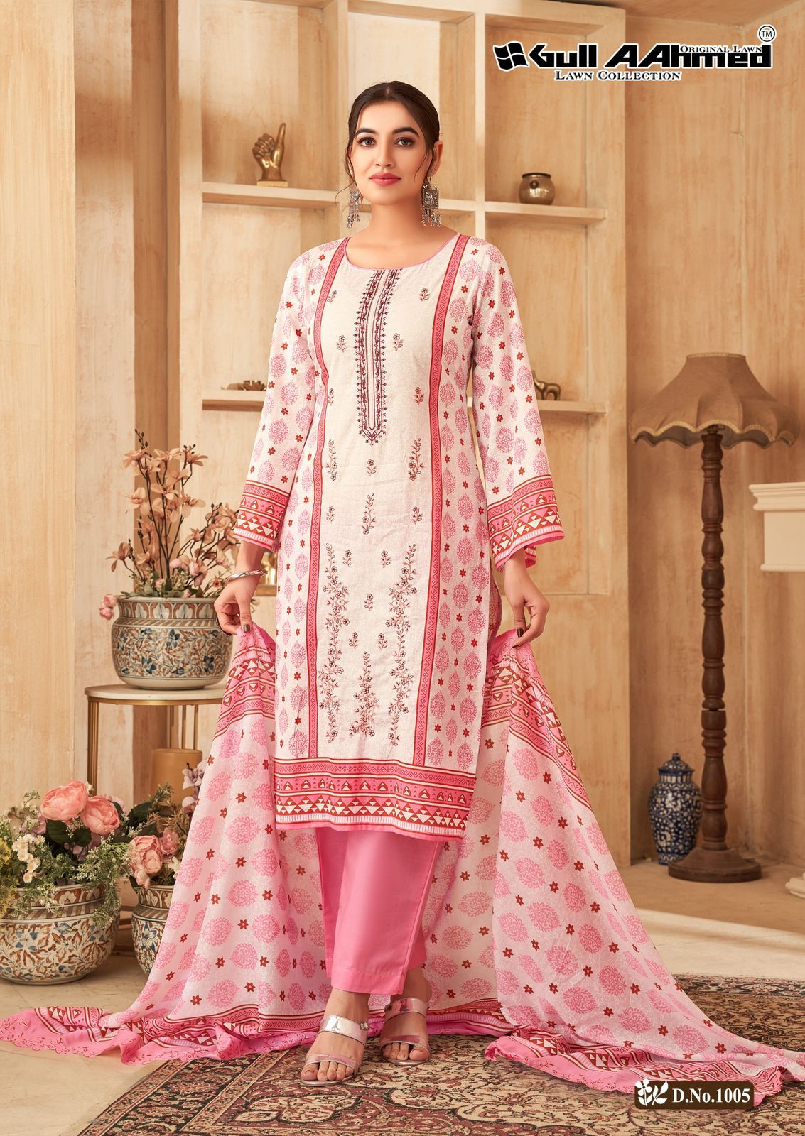 Farasha Gul Ahmed Pure Cotton Pakistani Salwar Suits Manufacturer Gujarat