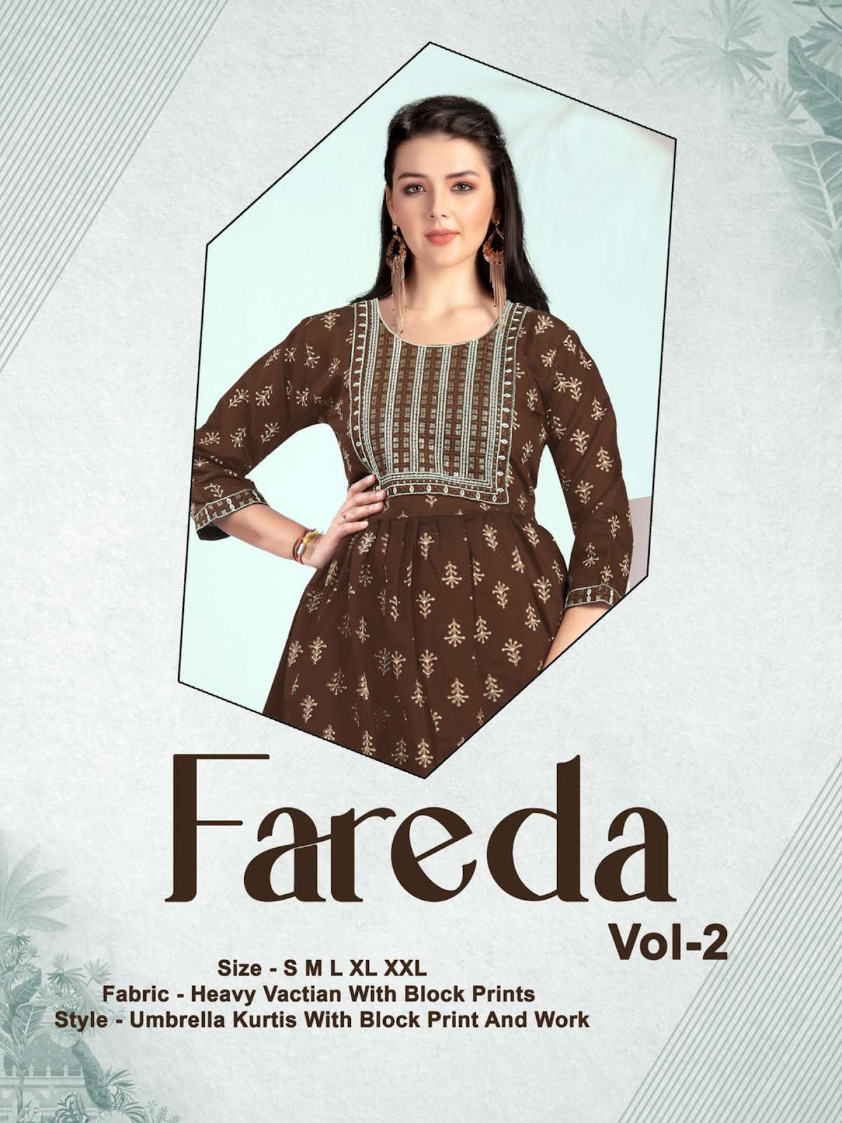 Fareda Vol 2 Kavinay Vatican Anarkali Kurtis Exporter India