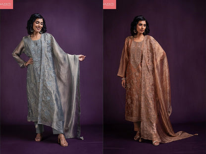 Fareen 188 Naariti Tissue Pant Style Suits Exporter Gujarat