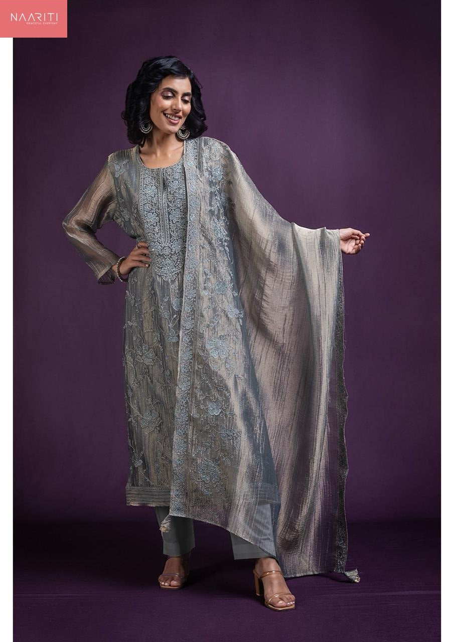 Fareen 188 Naariti Tissue Pant Style Suits Exporter Gujarat