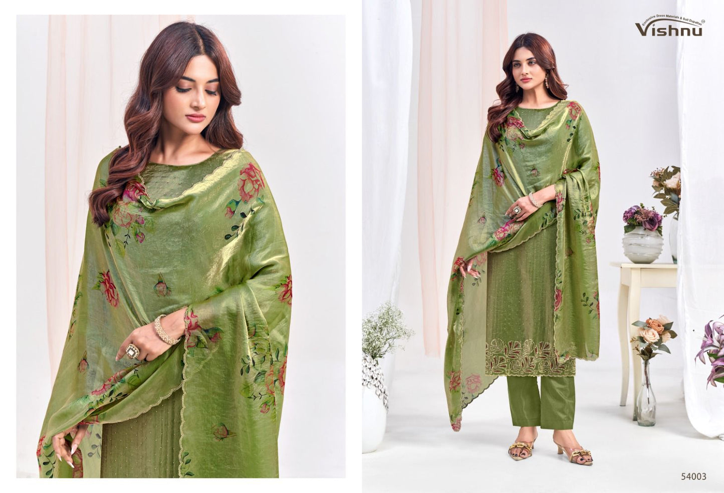 Farhana Vishnu Impex Silk Pant Style Suits Supplier India