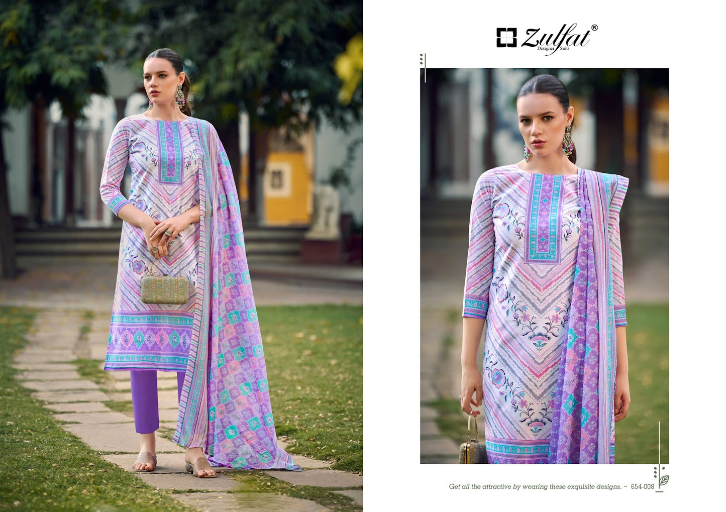 Farhana Vol 10 Zulfat Designer Pure Cotton Karachi Salwar Suits Manufacturer Ahmedabad