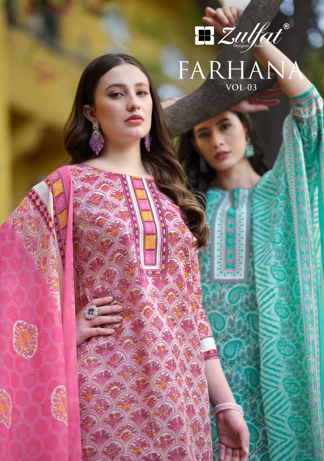 Farhana Vol 3 Zulfat Designer Cotton Pant Style Suits