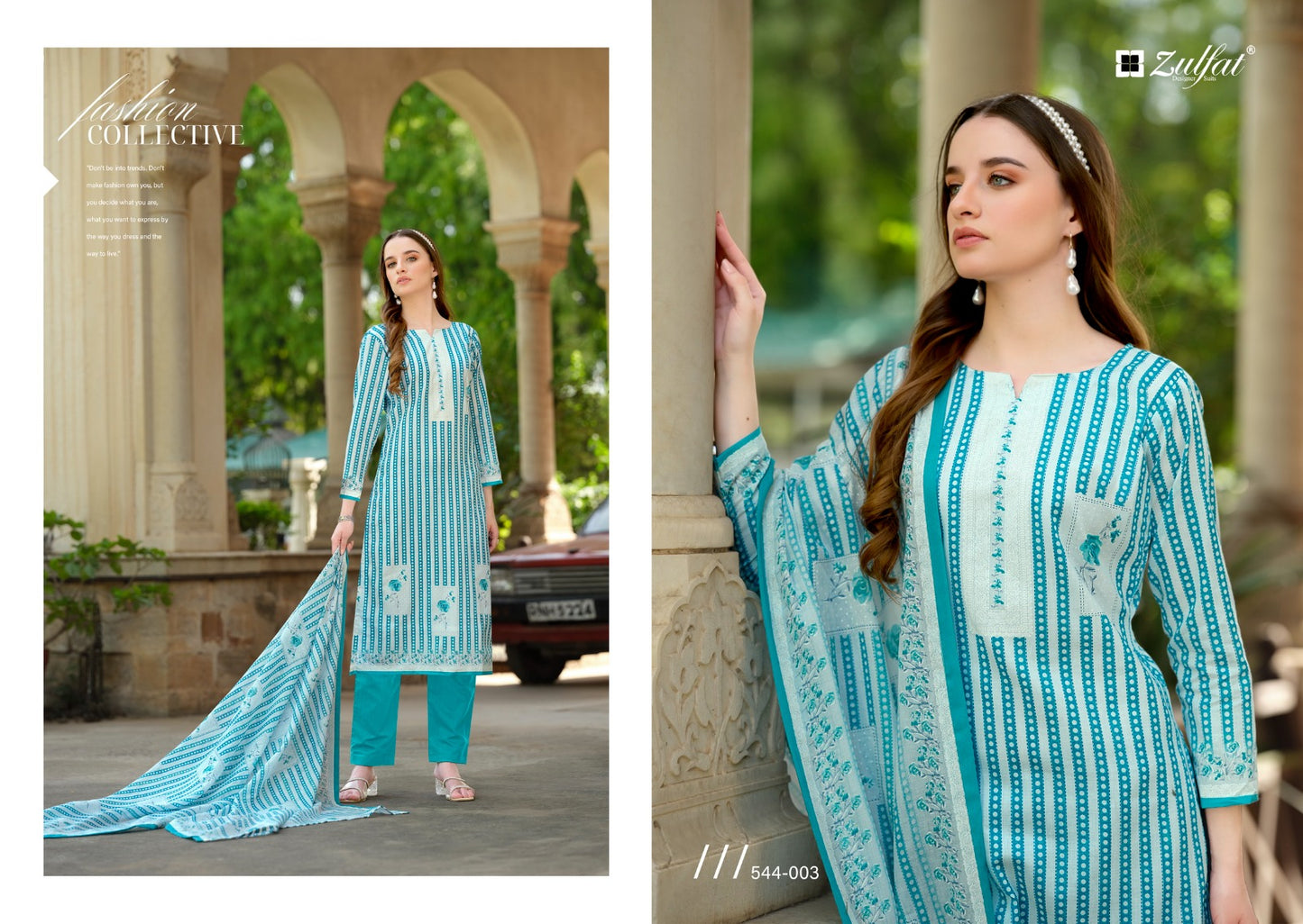 Farhana Vol 4 Zulfat Designer Pure Cotton Pant Style Suits