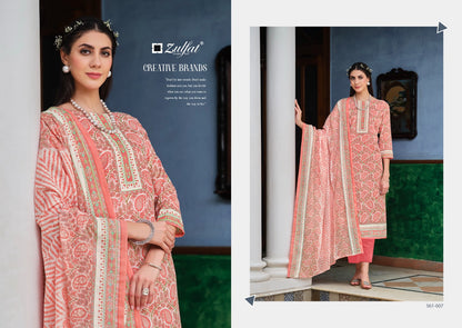 Farhana Vol 8 Zulfat Designer Cotton Karachi Salwar Suits Wholesale Price