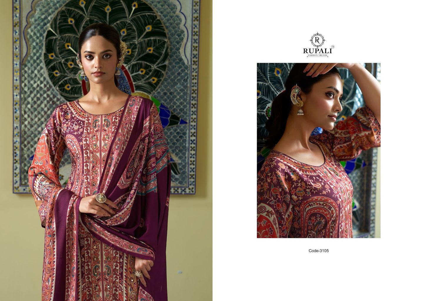 Farheen Rupali Pashmina Suits Supplier Gujarat