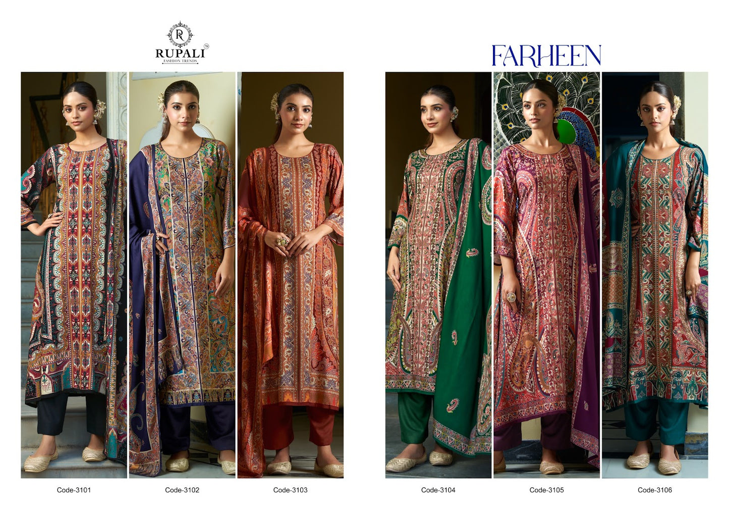 Farheen Rupali Pashmina Suits Supplier Gujarat