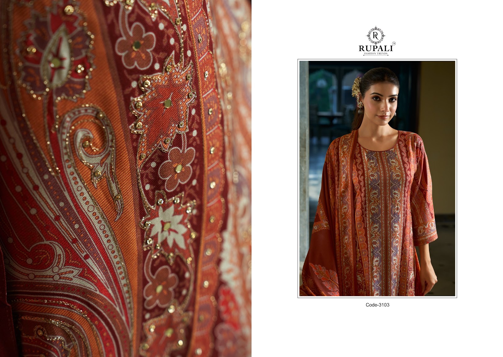 Farheen Rupali Pashmina Suits Supplier Gujarat