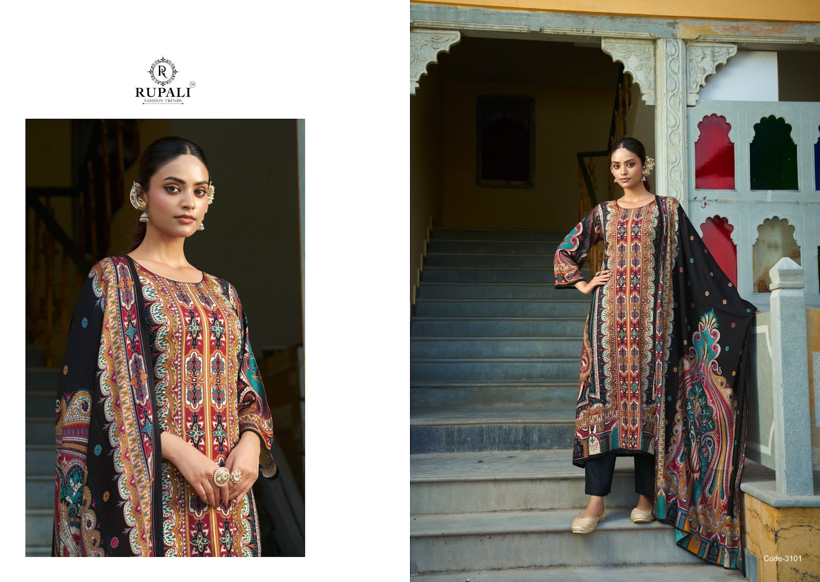 Farheen Rupali Pashmina Suits Supplier Gujarat