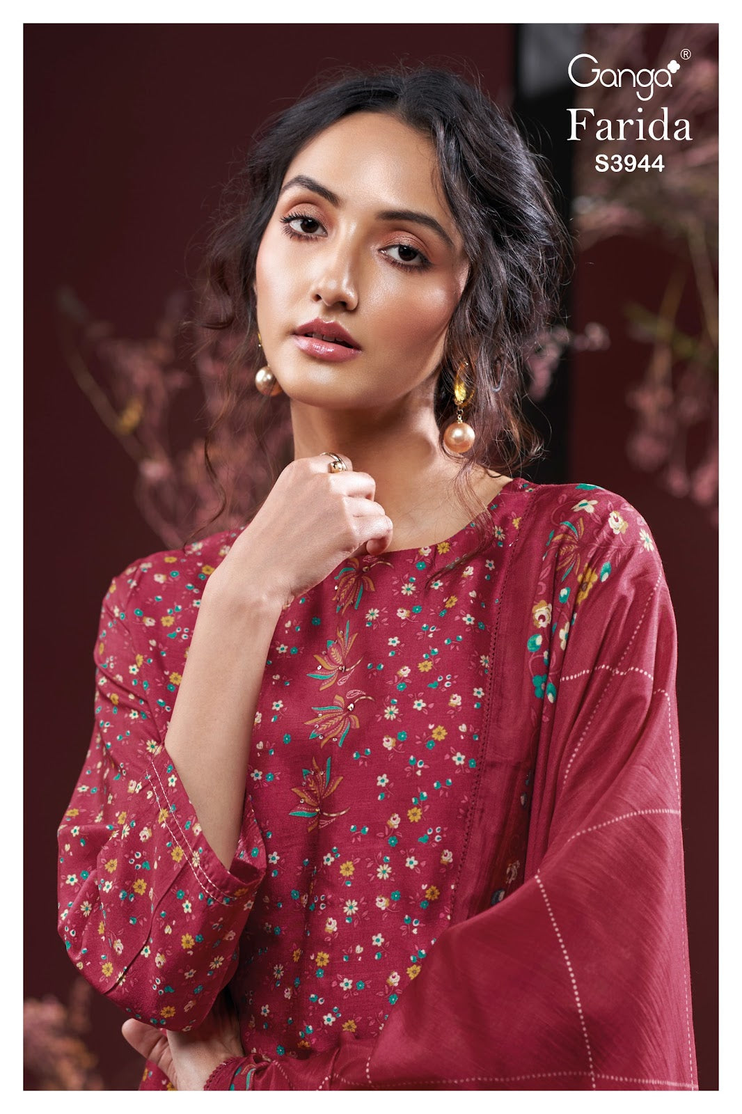 Farida 3944 Ganga Premium Bemberg Plazzo Style Suits Manufacturer