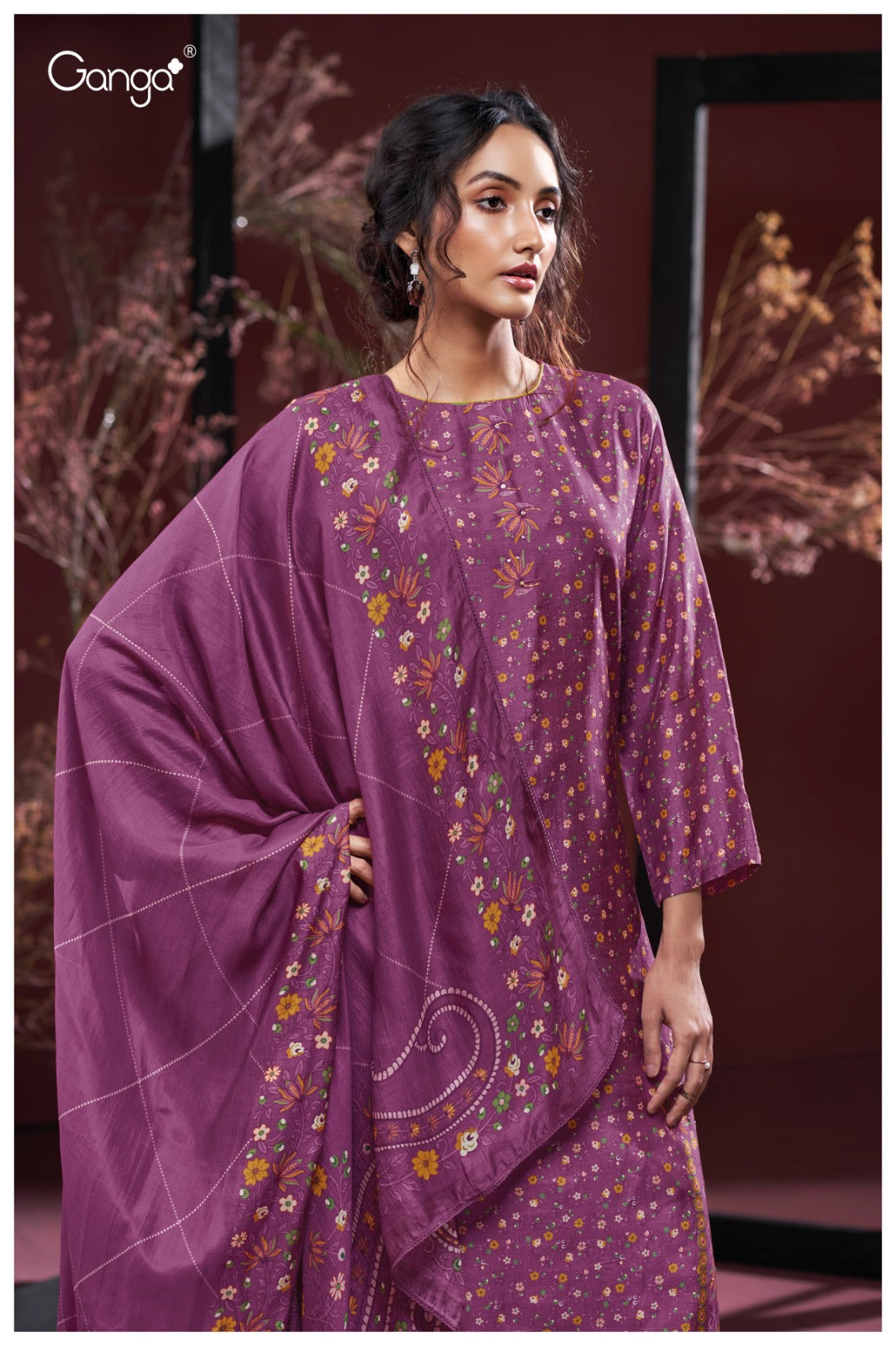 Farida 3944 Ganga Premium Bemberg Plazzo Style Suits Manufacturer