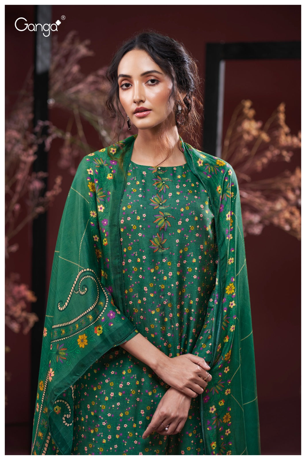Farida 3944 Ganga Premium Bemberg Plazzo Style Suits Manufacturer