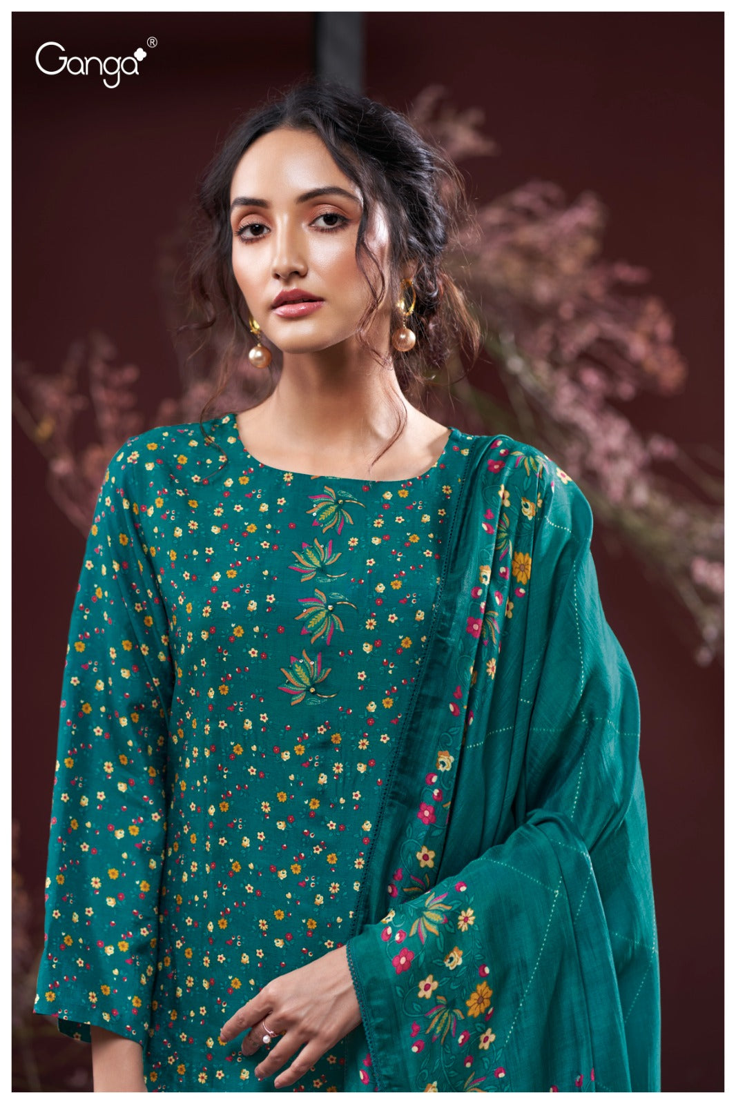 Farida 3944 Ganga Premium Bemberg Plazzo Style Suits Manufacturer