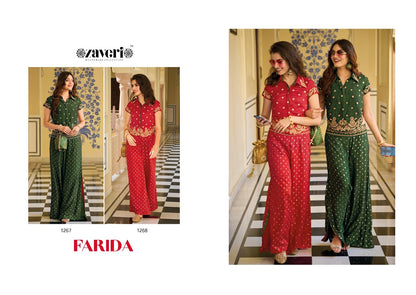 Farida Zaveri Silk Co Ord Set Wholesaler India