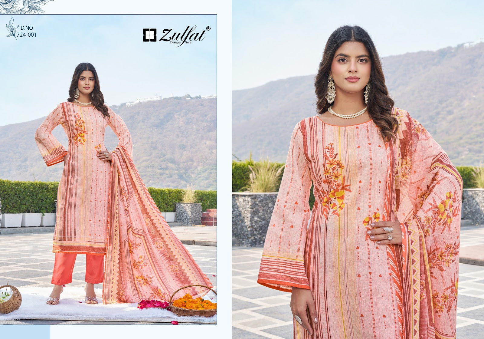 Farida Zulfat Designer Cotton Karachi Salwar Suits Wholesaler Ahmedabad