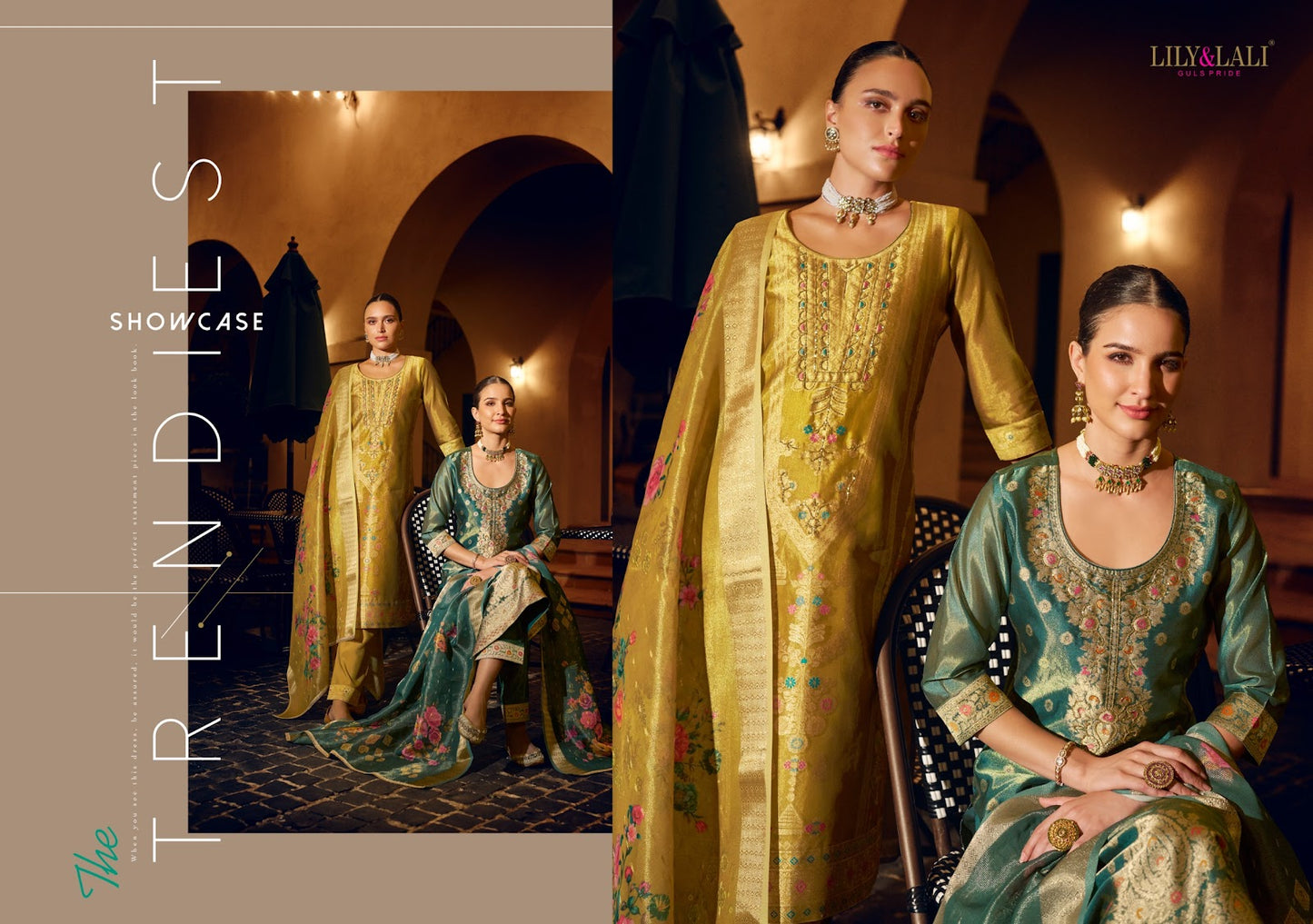 Faridan 2 Lily Lali Jacquard Silk Readymade Pant Style Suits Manufacturer