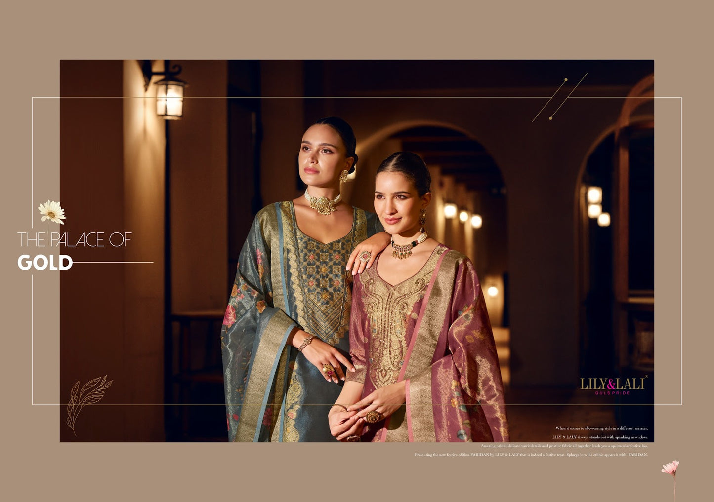 Faridan 2 Lily Lali Jacquard Silk Readymade Pant Style Suits Manufacturer