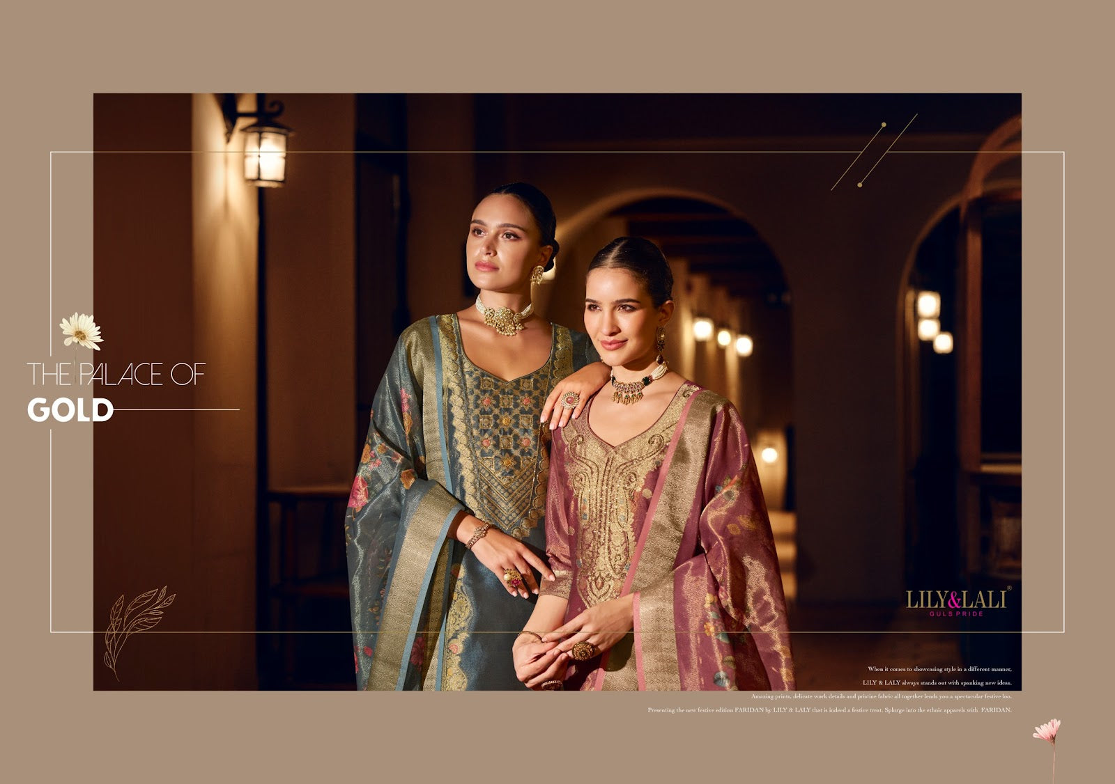 Faridan 2 Lily Lali Jacquard Silk Readymade Pant Style Suits Manufacturer