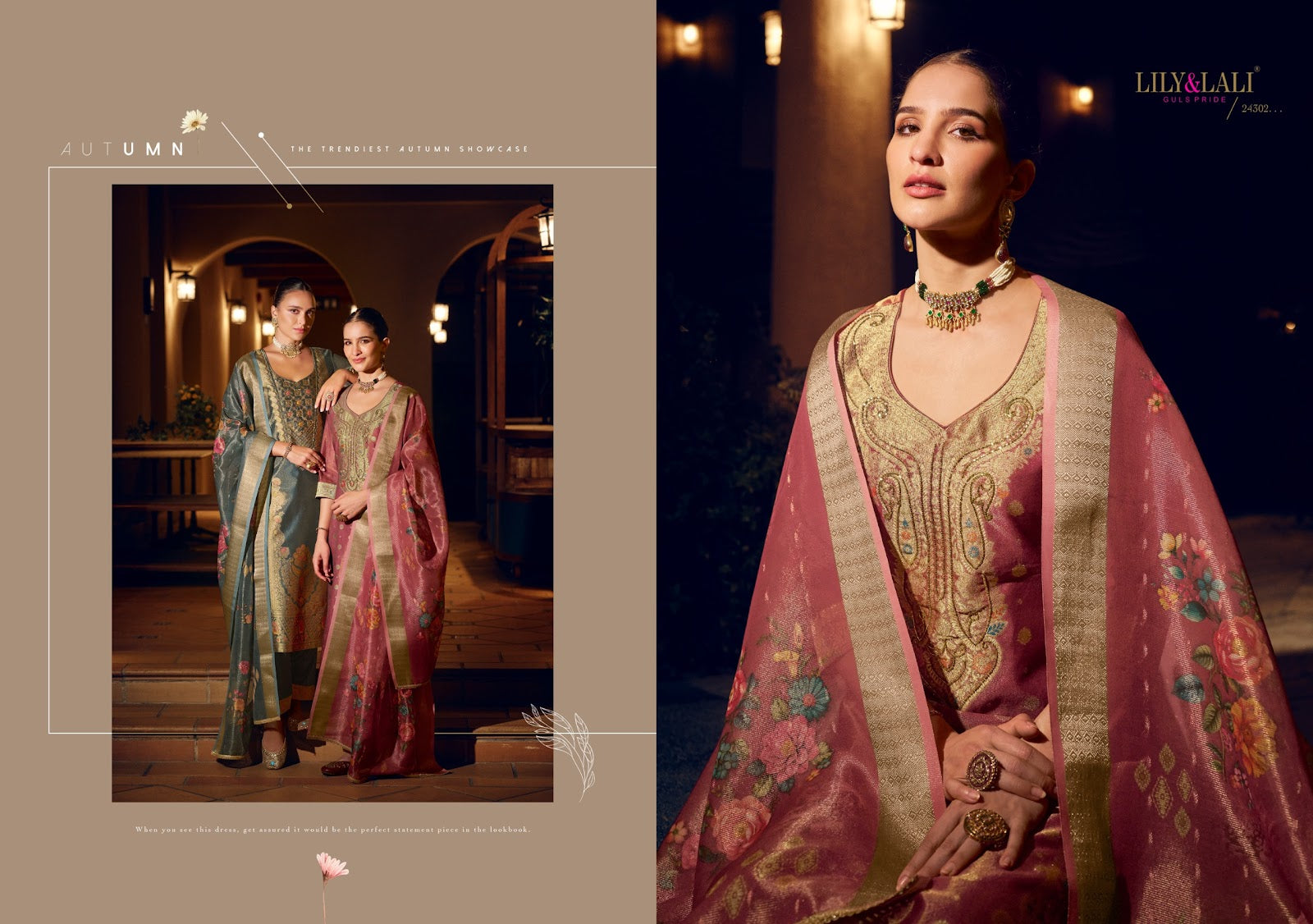 Faridan 2 Lily Lali Jacquard Silk Readymade Pant Style Suits Manufacturer