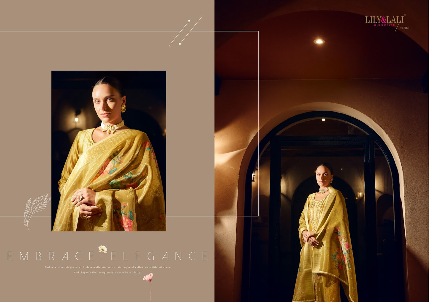 Faridan 2 Lily Lali Jacquard Silk Readymade Pant Style Suits Manufacturer