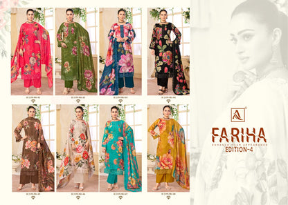 Fariha Edition 4 Alok Muslin Karachi Salwar Suits Wholesaler Ahmedabad