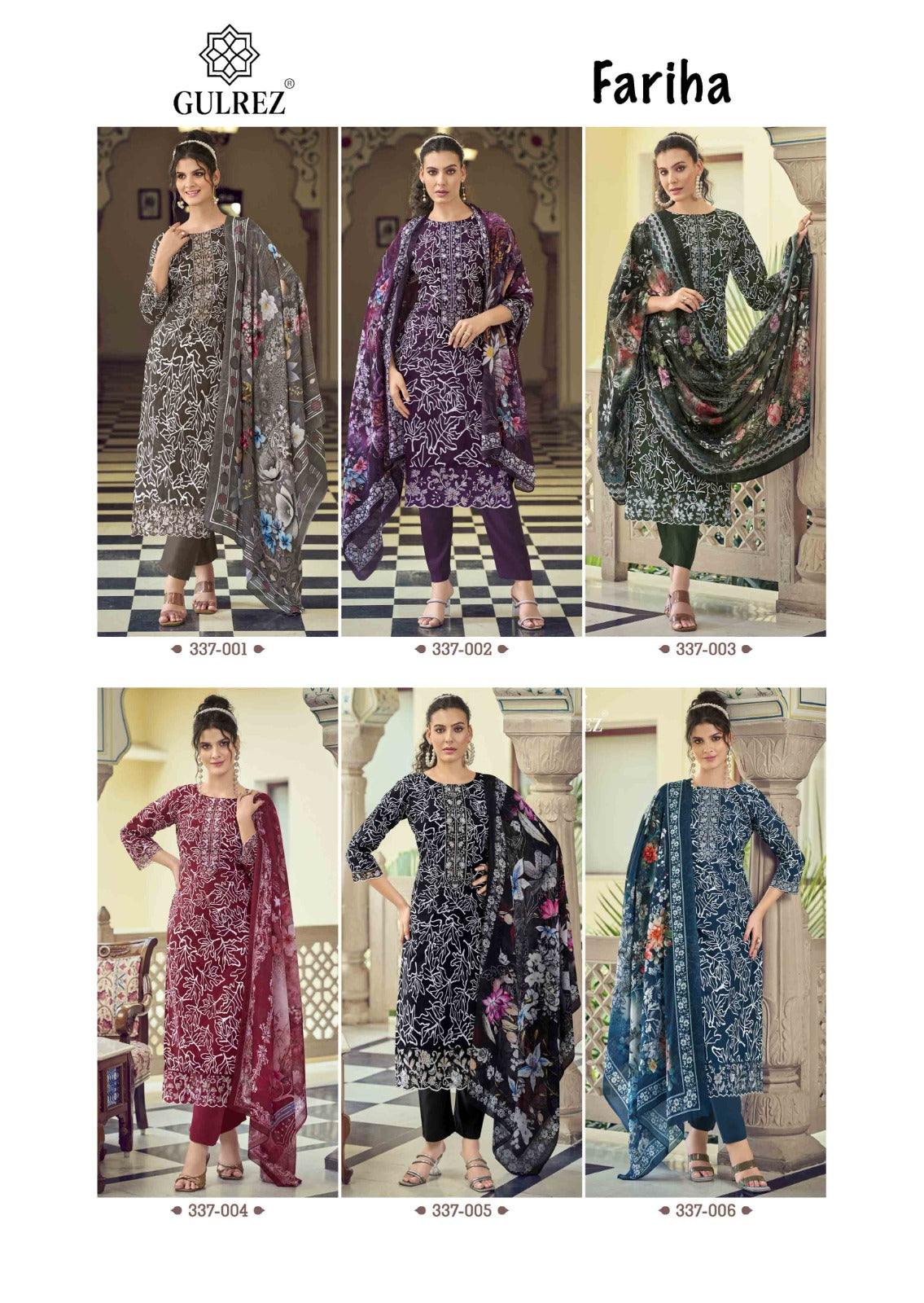 Fariha Gulrez Cotton Karachi Readymade Suits Supplier Gujarat