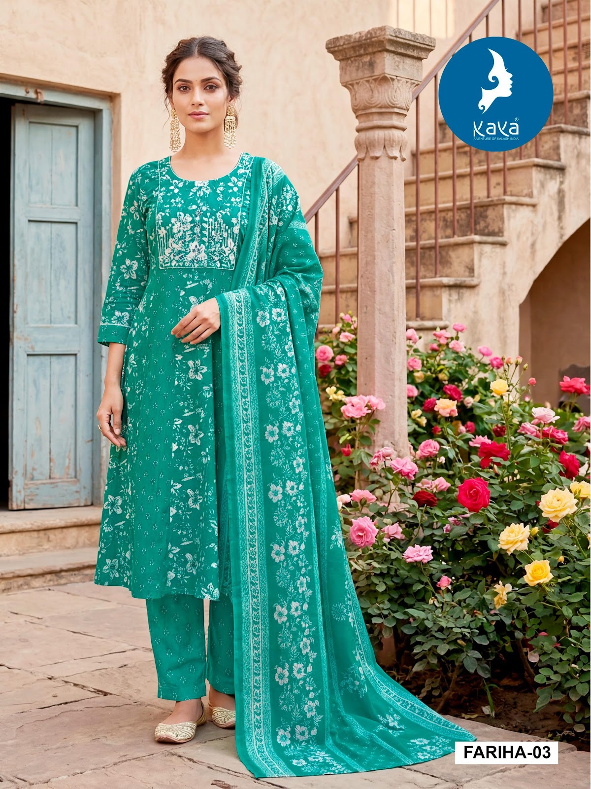 Fariha Kaya Cotton Readymade Anarkali Suits Manufacturer