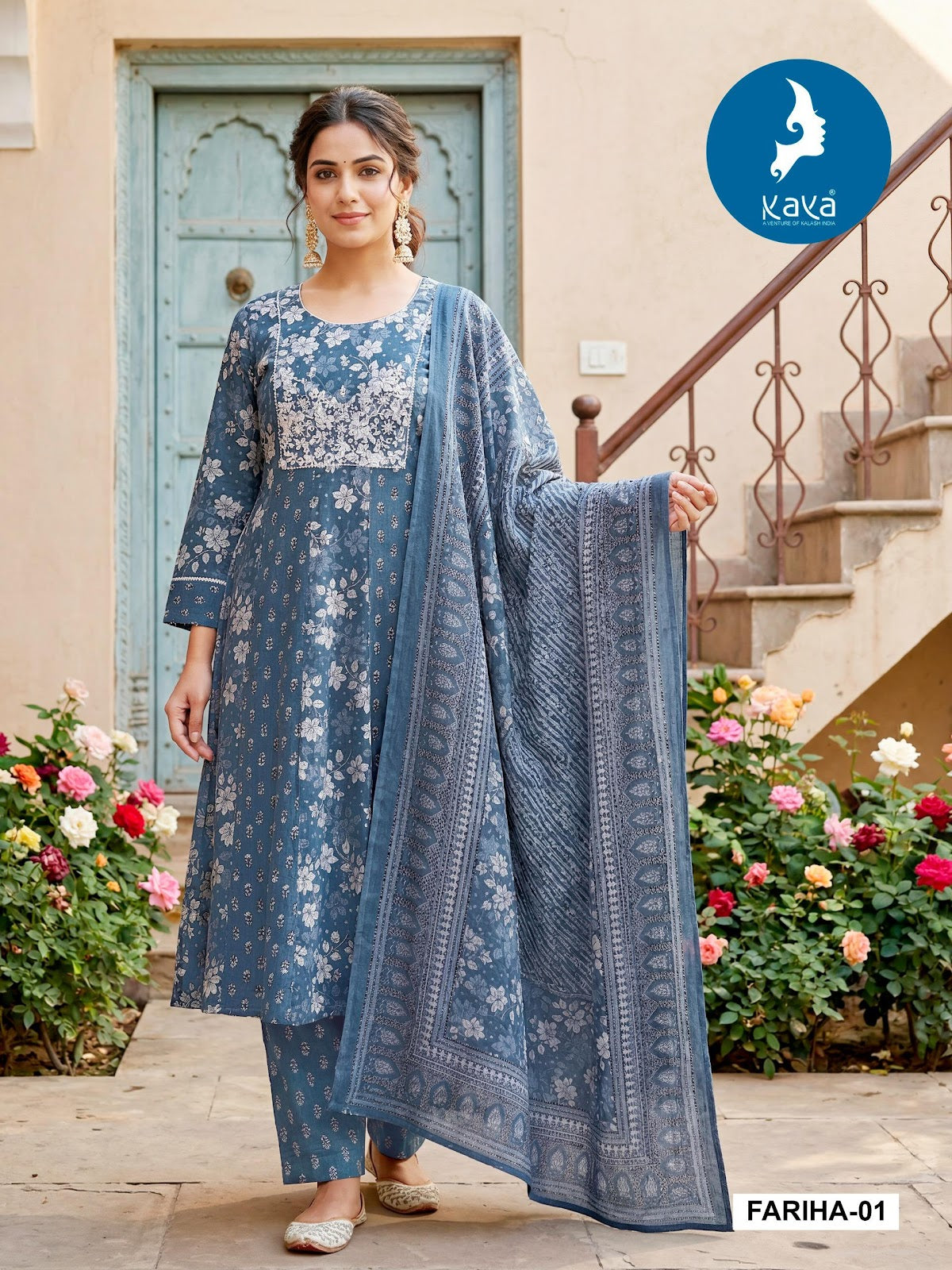 Fariha Kaya Cotton Readymade Anarkali Suits Manufacturer