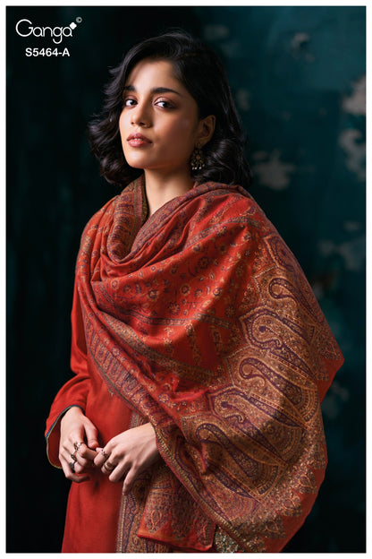Farina S5464 Ganga Pashmina Suits Exporter India