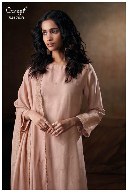 Farisha 4176 Ganga Premium Bemberg Plazzo Style Suits Manufacturer Gujarat