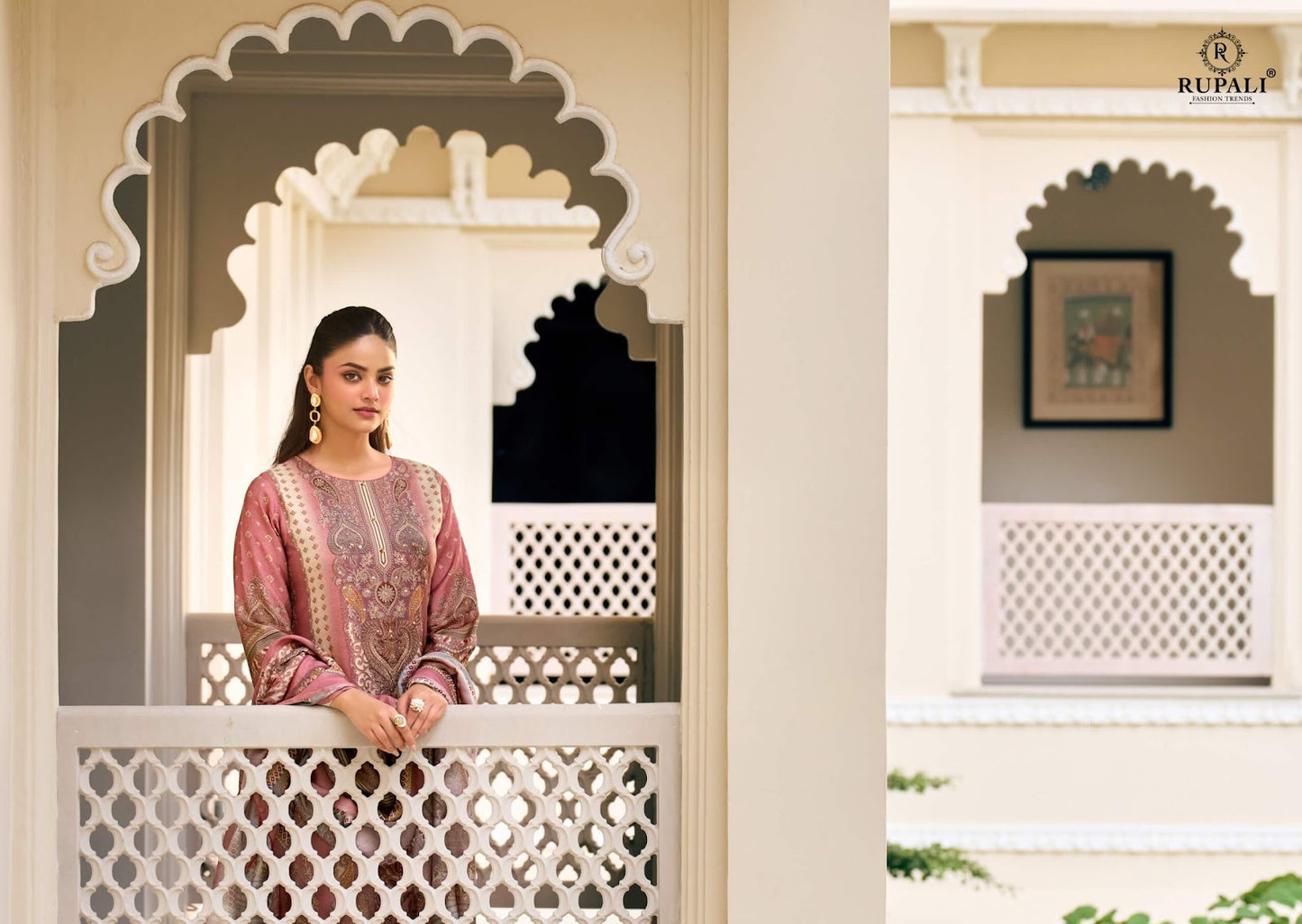 Farishta Rupali Viscose Muslin Pant Style Suits Exporter Gujarat