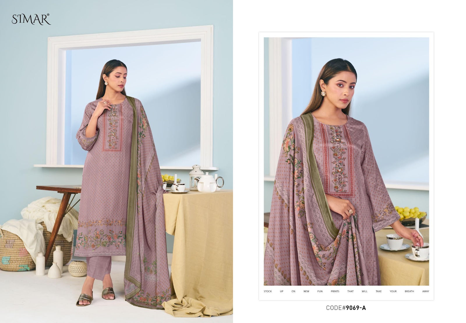 Farishtey Simar Pure Viscose Muslin Pant Style Suits Wholesaler Gujarat