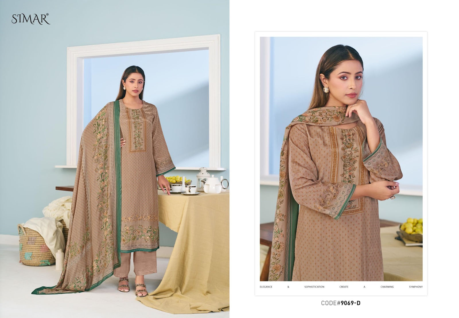 Farishtey Simar Pure Viscose Muslin Pant Style Suits Wholesaler Gujarat