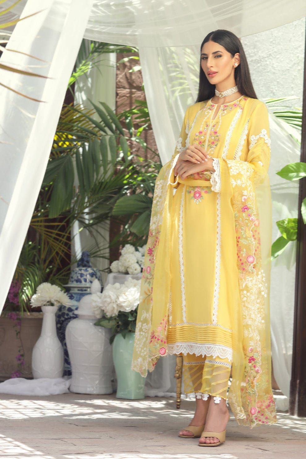 Farjoha 2135 Afsana Organza Readymade Pant Style Suits Manufacturer