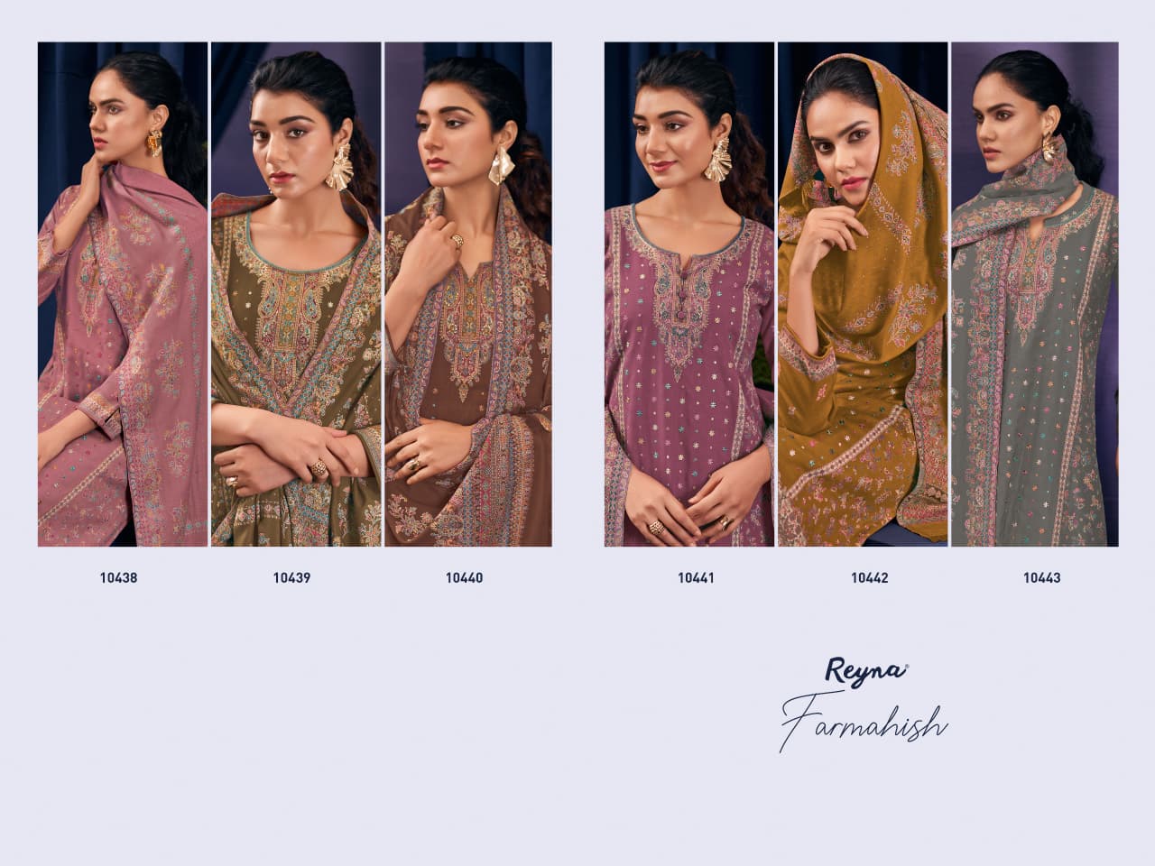 Farmahish Reyna Pashmina Suits Wholesale Rate