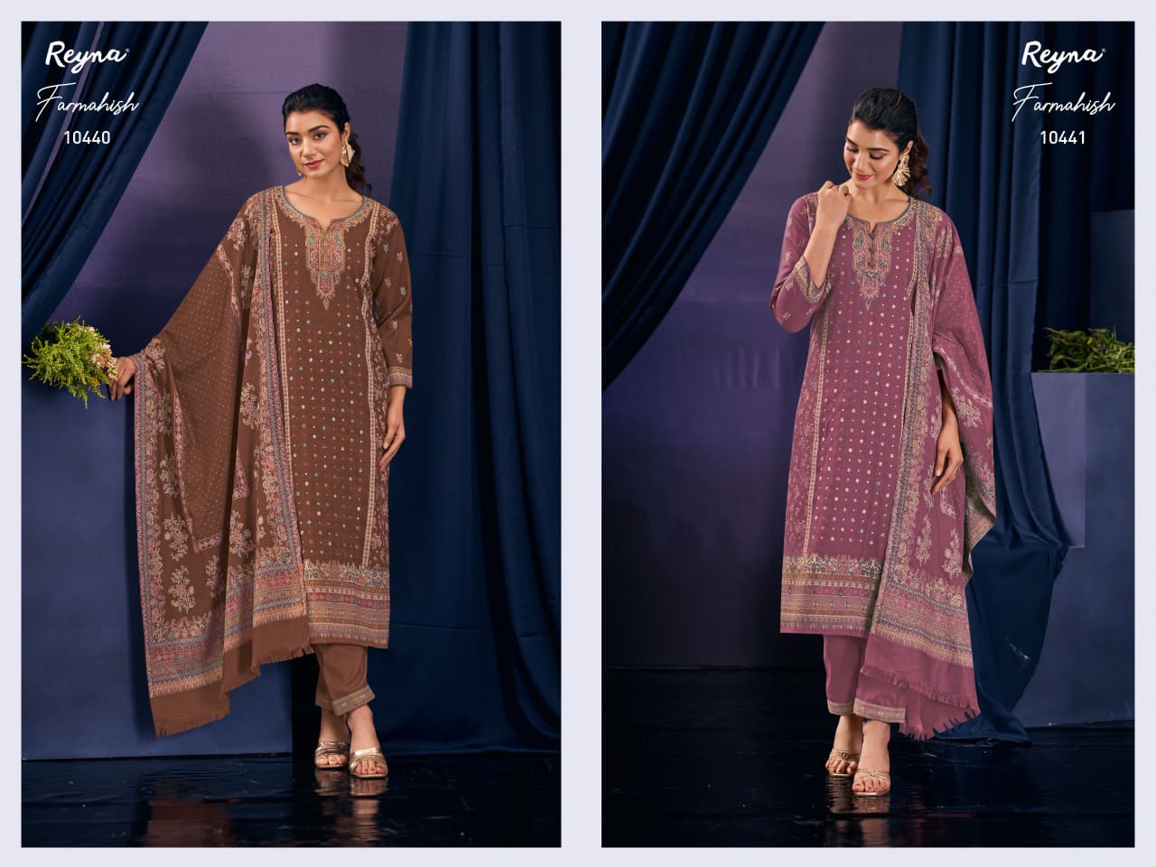 Farmahish Reyna Pashmina Suits Wholesale Rate