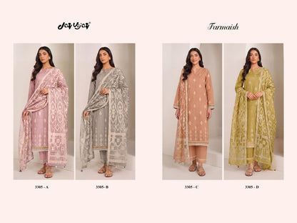 Farmaish 3305 Jay Vijay Mal Chanderi Pant Style Suits Manufacturer