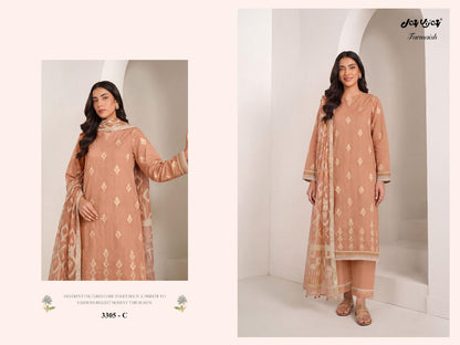 Farmaish 3305 Jay Vijay Mal Chanderi Pant Style Suits Manufacturer