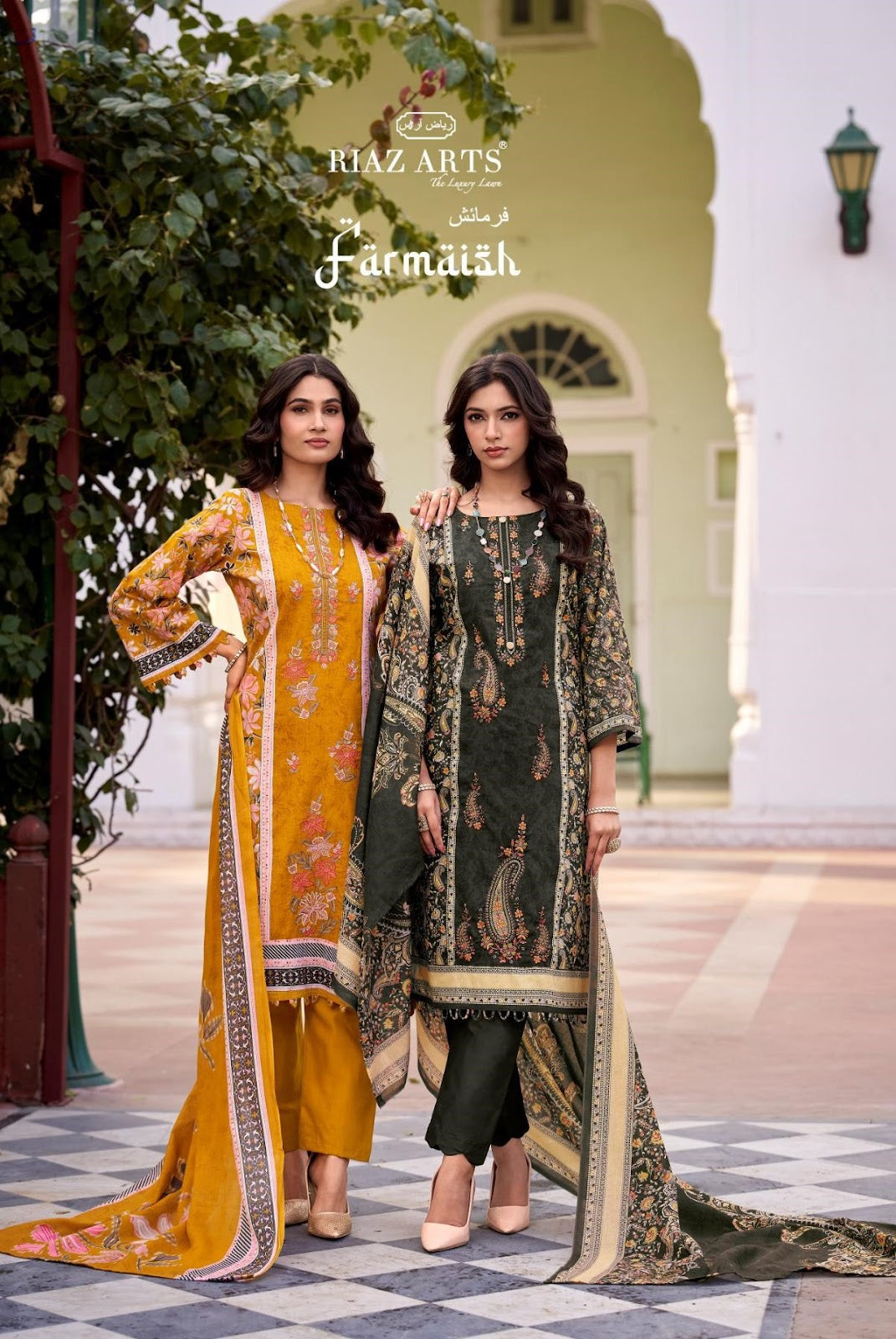 Farmaish Riaz Art Cotton Cambric Karachi Salwar Suits Manufacturer Ahmedabad
